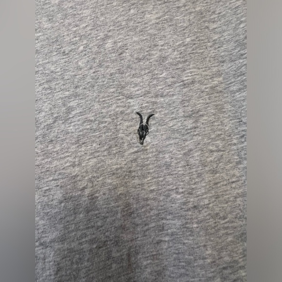 AllSaints Gray Tonic Crew Neck Tee Shirt Men’s Size Medium - Picture 2 of 8